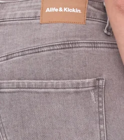 Hosen & Jeans*ALIFE AND KICKIN AileenAK Damen Low Waist-Jeans Straight-Fit Denim-Hose 20746648 Grau