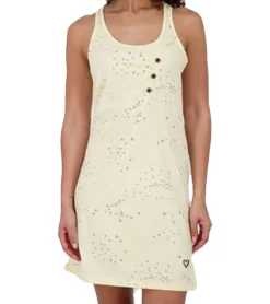 Kleider*ALIFE AND KICKIN CamyAK B Damen Mini-Kleid Baumwoll-Kleid mit Vögeln Sommer-Kleid 97916922 Butter-Beige