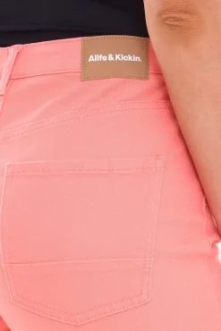 Hosen & Jeans*ALIFE AND KICKIN Damen Baumwoll-Hose im 5-Pocket-Style Denim-Hose 60671419 Rosa