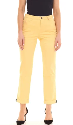 Hosen & Jeans*ALIFE AND KICKIN Damen Baumwoll-Hose im 5-Pocket-Style Denim-Hose 53200642 Gelb