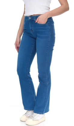 Hosen & Jeans*ALIFE AND KICKIN NualaAK Damen High Waist Jeans Baumwoll-Hose Bootcut Hose 84197728 Blau