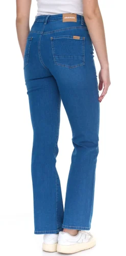 Hosen & Jeans*ALIFE AND KICKIN NualaAK Damen High Waist Jeans Baumwoll-Hose Bootcut Hose 84197728 Blau