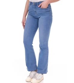 Hosen & Jeans*ALIFE AND KICKIN NualaAK Damen High Waist Jeans Baumwoll-Hose Bootcut Hose 18268103 Blau