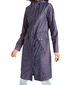 Mäntel & Jacken*ALPENBLITZ Damen Regen-Mantel mit Allover-Möwen-Print Wind-Jacke Outdoor 91928016 Navy