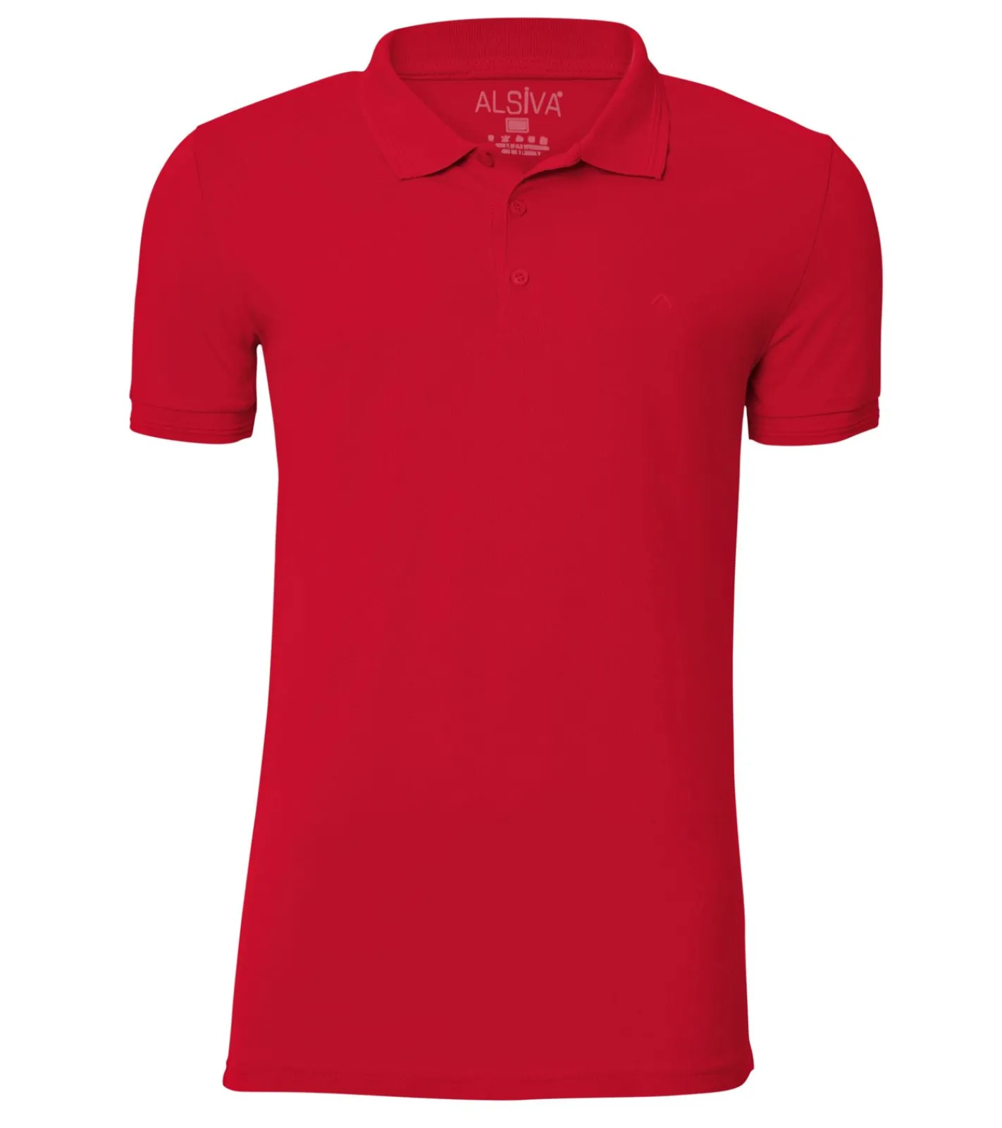 Hemden & Poloshirts*ALSIVA Herren Polo-Shirt Baumwoll-Shirt modisches Kurzarm-Hemd 172402 Rot