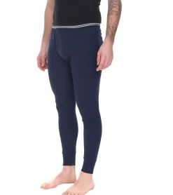 Sportunterbekleidung|Wintersport*AM LEGEND Herren Ski-Unterhose nachhaltige lange Unterhose aus reiner Baumwolle 26183 in Navy, Grau oder Schwarz