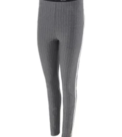 Hosen & Jeans*Aniston CASUAL Damen High Waist Business-Hose gestreifte Büro-Hose Alltags-Hose Skinny 68695405 Grau/Weiß