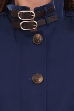 Mäntel & Jacken*Aniston CASUAL Damen Kurzmantel modischer Herbst-Mantel Herbst-Jacke mit Stehkragen 63397152 Blau