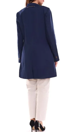 Mäntel & Jacken*Aniston CASUAL Damen Kurzmantel modischer Herbst-Mantel Herbst-Jacke mit Stehkragen 63397152 Blau