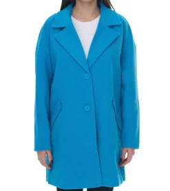 Mäntel & Jacken*Aniston CASUAL Damen Mantel modische Herbst-Jacke in feiner Cord-Struktur mit Reverskragen 2998 2852 Türkis