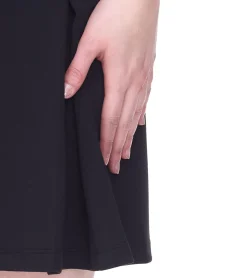 Röcke*Aniston CASUAL Damen Mini-Rock modischer Jersey-Rock mit Reißverschluss 43881141 Schwarz