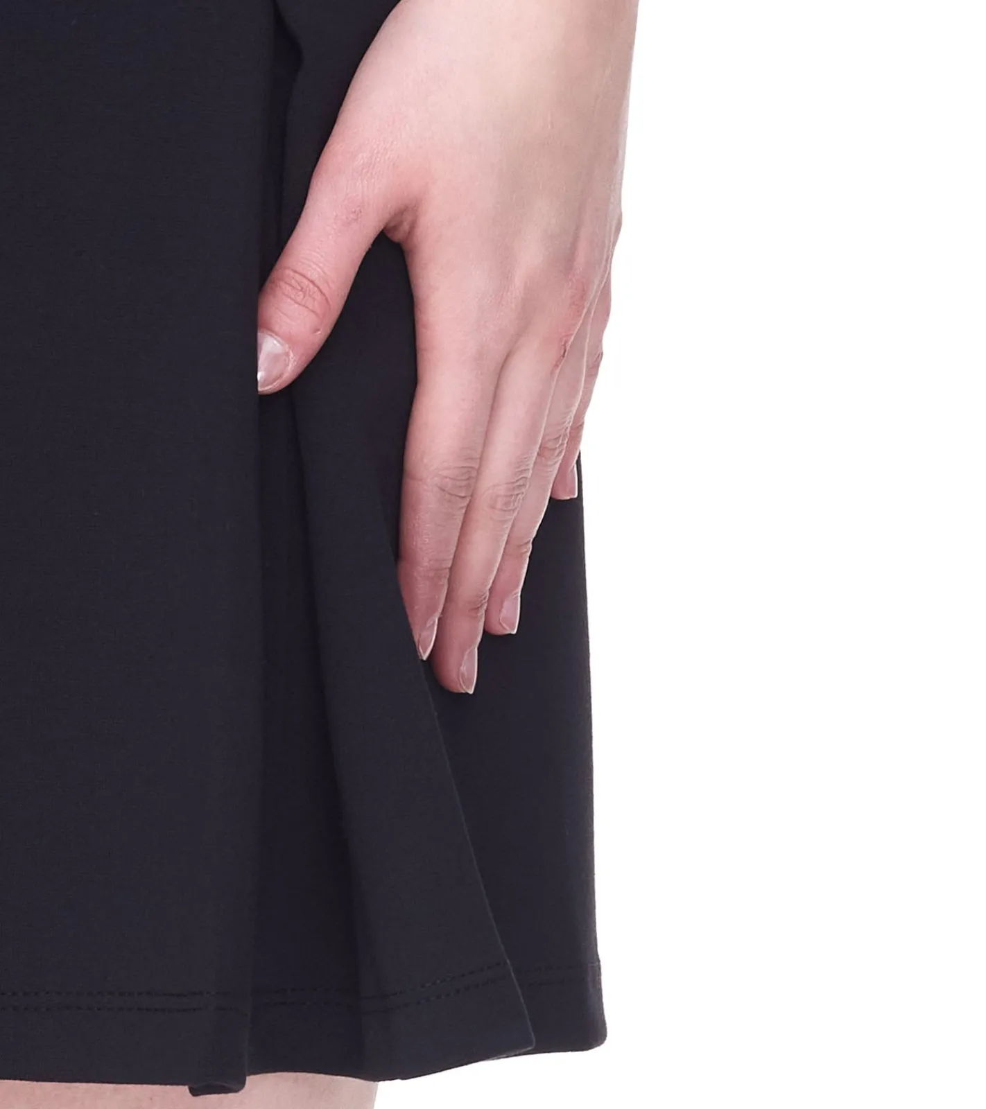 Röcke*Aniston CASUAL Damen Mini-Rock modischer Jersey-Rock mit Reißverschluss 43881141 Schwarz