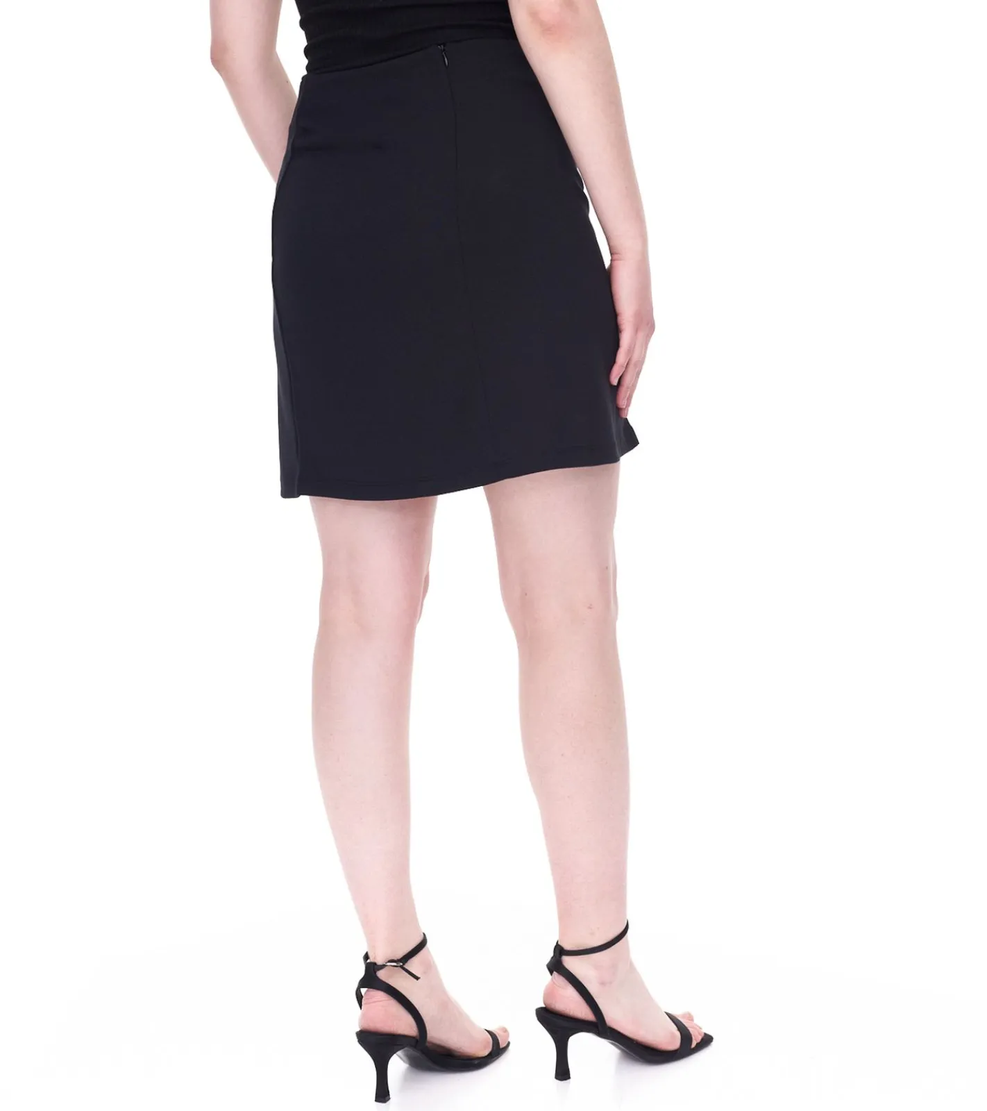 Röcke*Aniston CASUAL Damen Mini-Rock modischer Jersey-Rock mit Reißverschluss 43881141 Schwarz