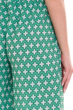 Hosen & Jeans*Aniston CASUAL Damen Schlupf-Hose bequeme Sommer-Hose mit Allover Blumen-Muster 76938501 Grün