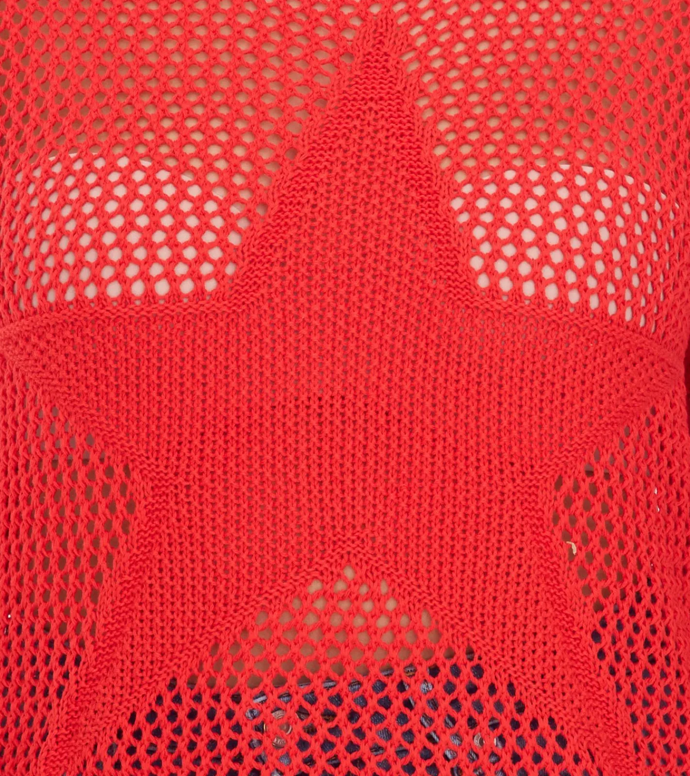 Sweater & Pullover*Aniston CASUAL Damen Strick-Pullover mit Lochmuster modischer Alltags-Pulli 54941968 Rot