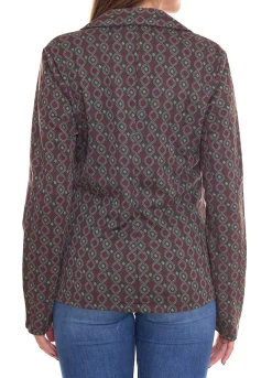 Blazer & Sakko*Aniston CASUALS Damen Blazer Kurz-Jacke mit Knöpfen 56919808 Grün/Braun