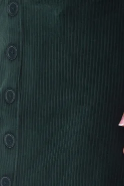 Röcke*Aniston Casuals Damen Cord-Rock Mini-Rock mit Gummibund Winter-Rock 46824518 Tannengrün