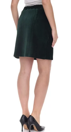 Röcke*Aniston Casuals Damen Cord-Rock Mini-Rock mit Gummibund Winter-Rock 46824518 Tannengrün