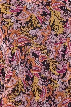 Kleider*Aniston Damen Sommer-Kleid mit floralem Allover-Print Midi-Kleid mit Unterkleid 90890637 Schwarz/Bunt