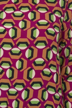 Poloshirts & Blusen*Aniston SELECTED Damen Blusen-Shirt Sommer-Bluse mit Gummizug 72981042 Rot/Bunt