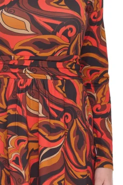 Kleider*Aniston SELECTED Damen Maschenkleid modisches Sommer-Kleid 49498517 Bunt