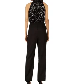 Jumpsuits*APART Damen Jumpsuit modischer Sommer-Einteiler Urlaubs-Outfit 53701 Schwarz