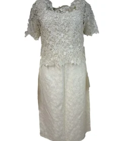 Kleider*APART Damen Kleid elegantes Abend-Kleid Sommer-Kleid 34786 Creme-Weiß