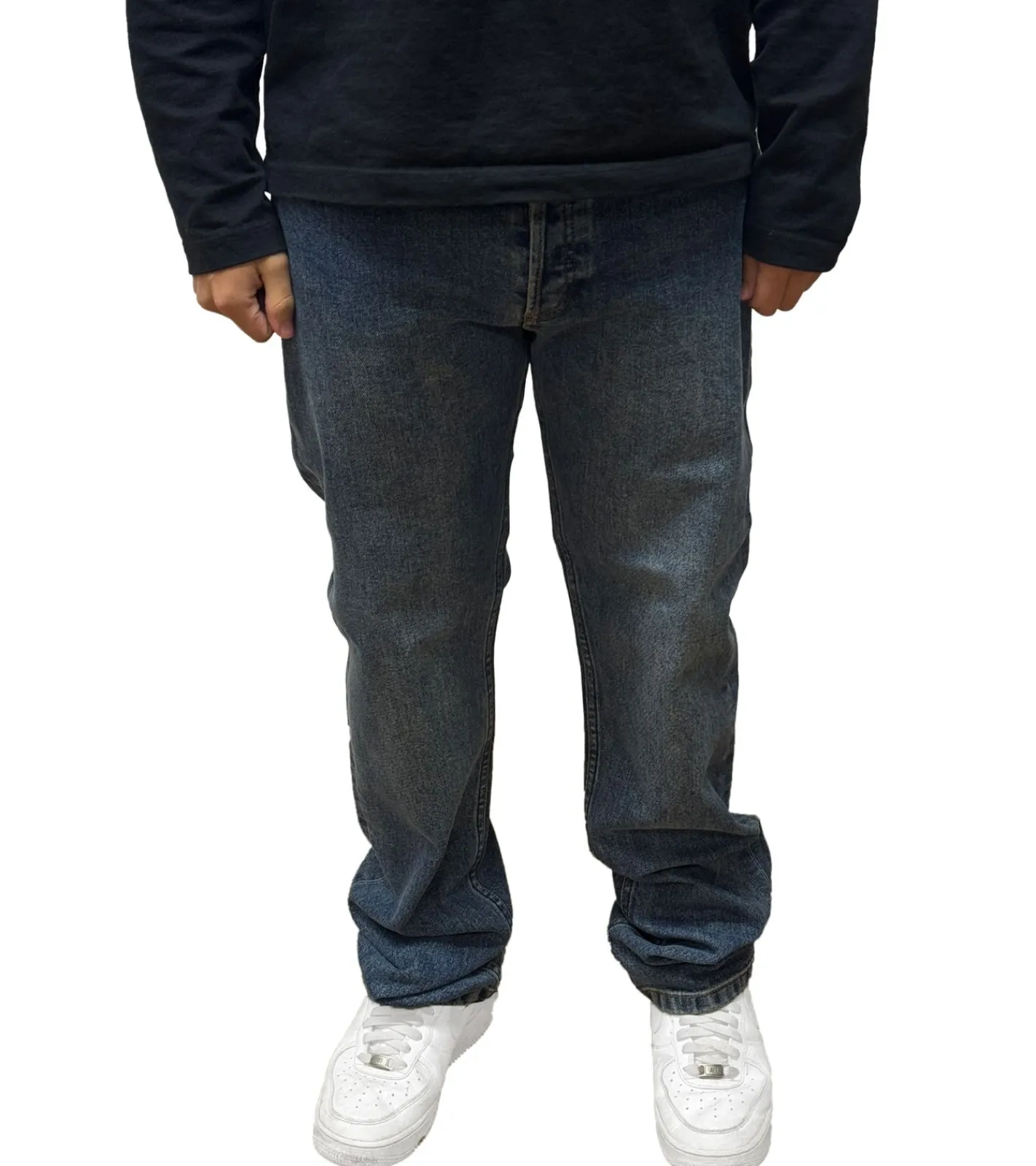 Jeans & Hosen*A.P.C. New Standard Indigo Antifit Herren Jeans Japanischer Selvedge Denim Premium Designer Jeans Blau