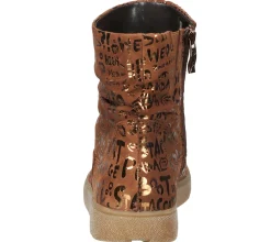 Boots & Stiefel*ara Damen Echtleder-Schuhe Highsoft Stiefel mit glänzendem Allover-Print 1089461-42 Braun