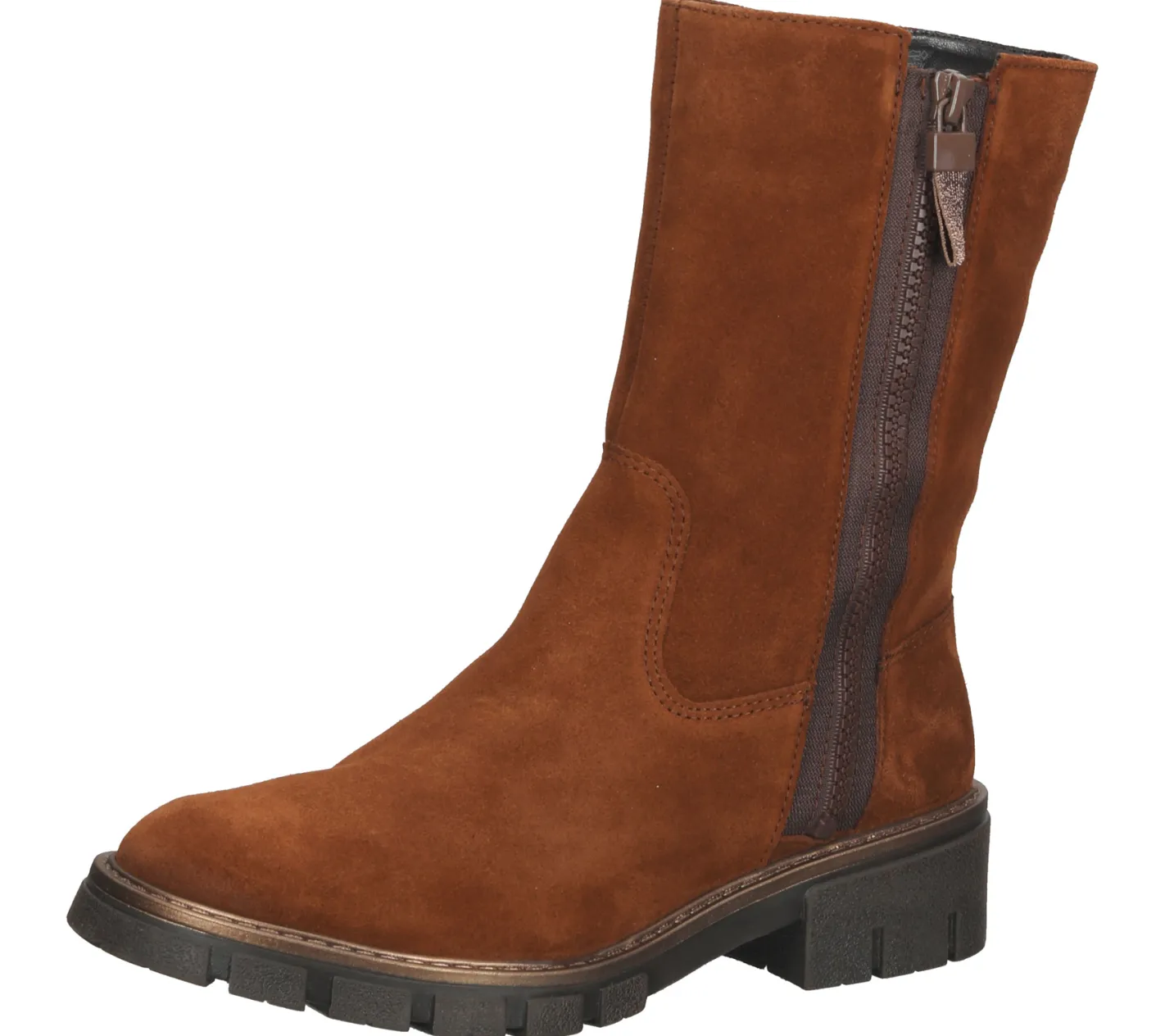 Boots & Stiefel*ara Dover Highsoft Damen Booties Echtleder-Stiefelette mit Wechselfußbett aus Portugal 12-23133-06 Braun