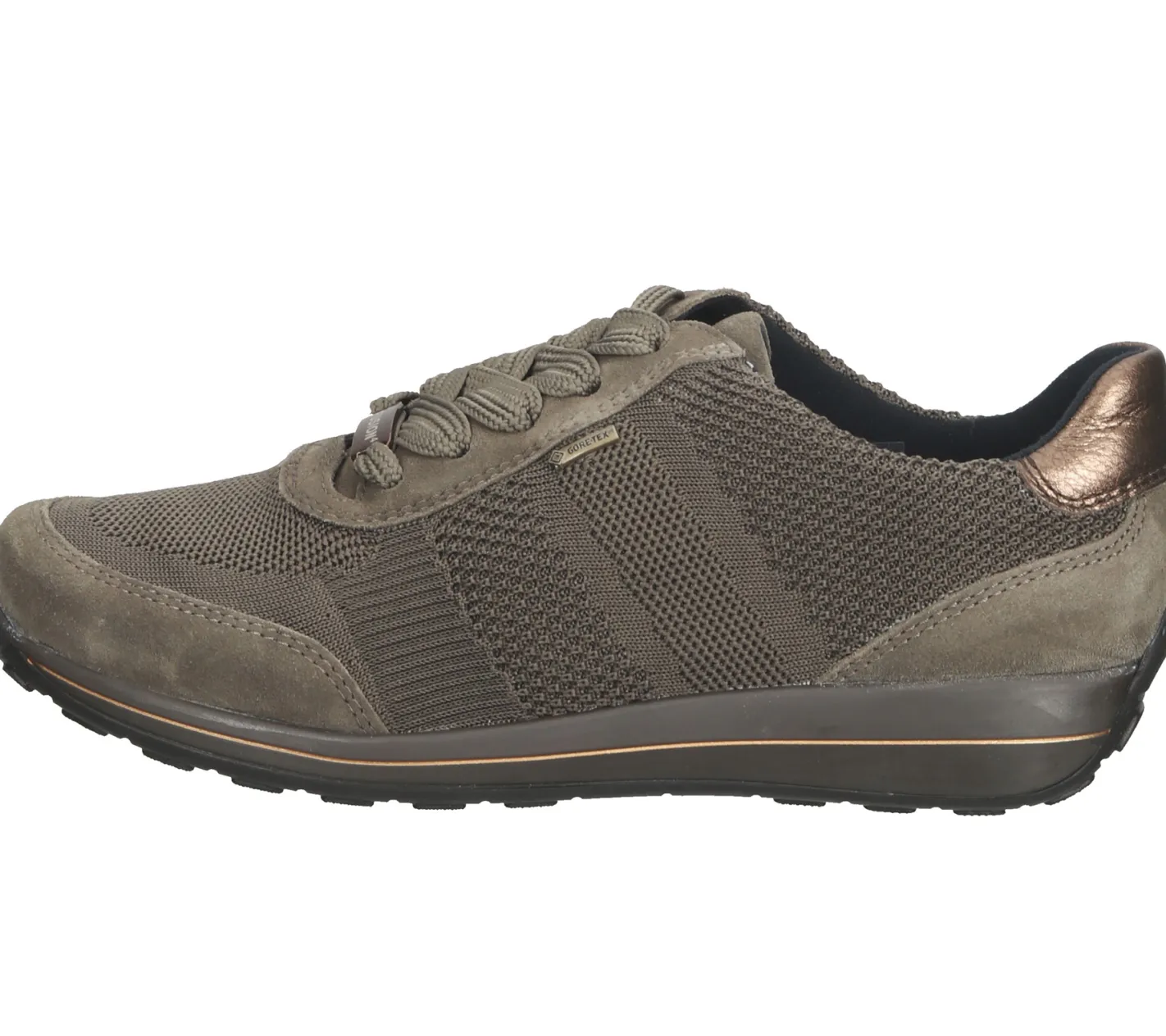 Sneaker & Turnschuhe*ara Osaka Highsoft Damen Sneaker Schnürschuhe mit Gore-Tex aus Portugal 12-34598-11 Grün/Braun