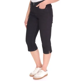 Hosen & Jeans*ARIZONA Damen Jeans nachhaltige Baumwoll-Hose stylische 7/8 Hose 94560133 Schwarz