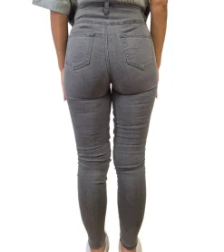 Hosen & Jeans*ARIZONA Damen Slim-Fit Jeans Baumwoll-Hose High-Waist mit Destroyed Effekten 5881 4258 Grau