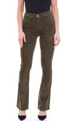 Große Größen|Hosen & Jeans*ARIZONA Ultraflex Corduroy Bootcut-Jeans modische Damen Alltags-Hose High-Waist Jeans Kurzgröße 89756643 Khaki