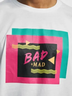 T-Shirts & Tank Tops*BAD+MAD Berlin R-Ausschnitt T-Shirt weiß