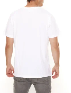 T-Shirts & Tank Tops*BAD+MAD Tee Herren Baumwoll-T-Shirt mit verschiedenen Prints Rundhals-Shirt BMTR00X Weiß