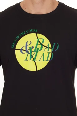 T-Shirts & Tank Tops*BAD+MAD Tokio Tee Herren Baumwoll-T-Shirt mit verschiedenen Prints Rundhals-Shirt BMTR00X in Schwarz oder Weiß