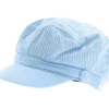 Caps & Mützen*O46 Baker-Boy-Mütze im Cord-Style Ballon-Mütze Kopfbedeckung Sommer-Cap Schirm-Mütze 4606M K248131 Blau