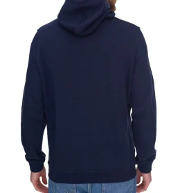 Pullover & Sweater*Ballin Est. 2013 Herren Kapuzen-Pullover nachhaltiger Sweat-Hoodie mit Logo-Schriftzug auf der Front HO-H00050-NVY Navy