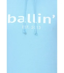 Pullover & Sweater*Ballin Est. 2013 Herren nachhaltiger Hoodie Kapuzen-Pullover mit Logo-Print auf der Front HO-H00050 in Schwarz, Blau oder Navy