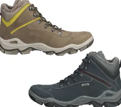 Wanderschuhe & Trekkingschuhe|Boots & Stiefel*bama Damen Echtleder-Schuhe wetterfeste Wander-Schuhe mit -tex und Shock-Absorber Braun oder Dunkelblau Beige