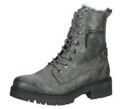 Boots & Stiefel*bama Damen Schuhe bequeme Stiefel mit -tex Schnür-Schuhe 1083103 Grau