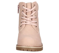 Stiefel*bama Kinder Herbst-Boots Schnür-Stiefelette für Mädchen und Jungen mit verstärkter Fersenkappe Rosa oder Khaki