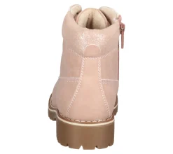 Stiefel*bama Kinder Herbst-Boots Schnür-Stiefelette für Mädchen und Jungen mit verstärkter Fersenkappe Rosa oder Khaki