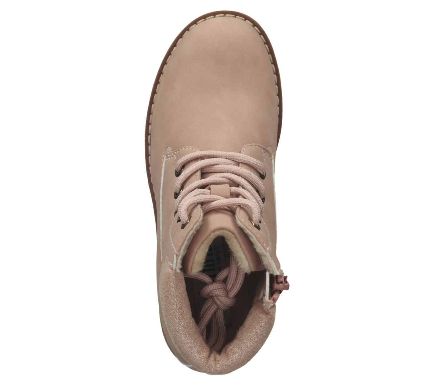 Stiefel*bama Kinder Herbst-Boots Schnür-Stiefelette für Mädchen und Jungen mit verstärkter Fersenkappe Rosa oder Khaki