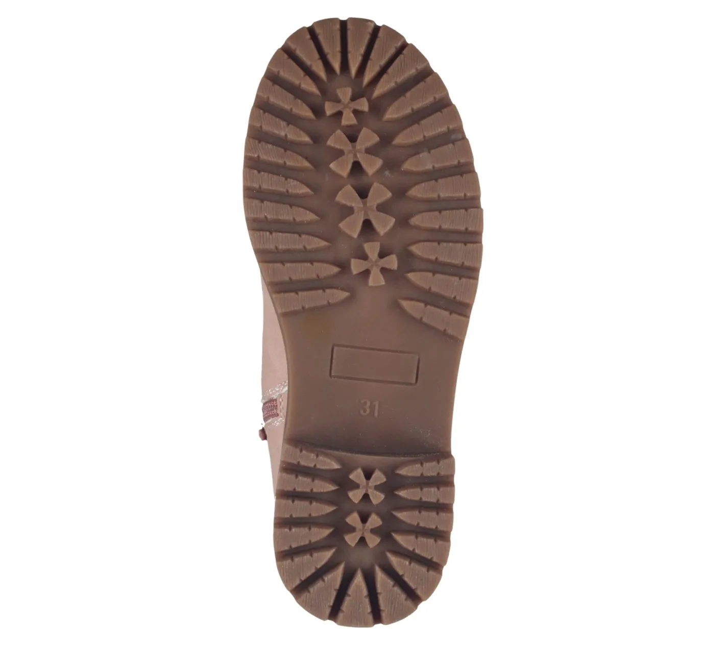 Stiefel*bama Kinder Herbst-Boots Schnür-Stiefelette für Mädchen und Jungen mit verstärkter Fersenkappe Rosa oder Khaki