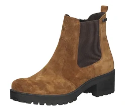 Boots & Stiefel*bama Stiefelette Damen Echtleder-Schuhe Chelsea-Boots wasserabweisend mit -tex 1085017 Dunkelbraun