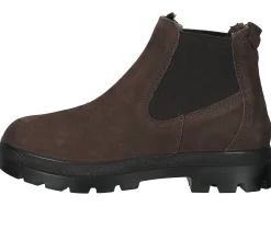 Boots & Stiefel*bama Stiefelette Damen Echtleder-Schuhe Chelsea-Boots wasserabweisend mit -tex 1084988 Dunkelbraun