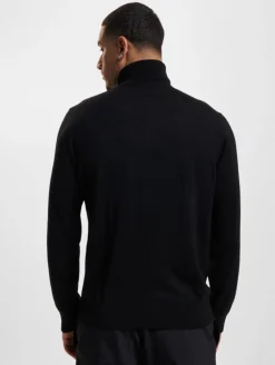 Pullover & Sweater*BARO Herren Connery Merino Rollkragenpullover Ausgeh-Pullover schwarz