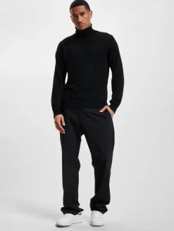 Pullover & Sweater*BARO Herren Connery Merino Rollkragenpullover Ausgeh-Pullover schwarz